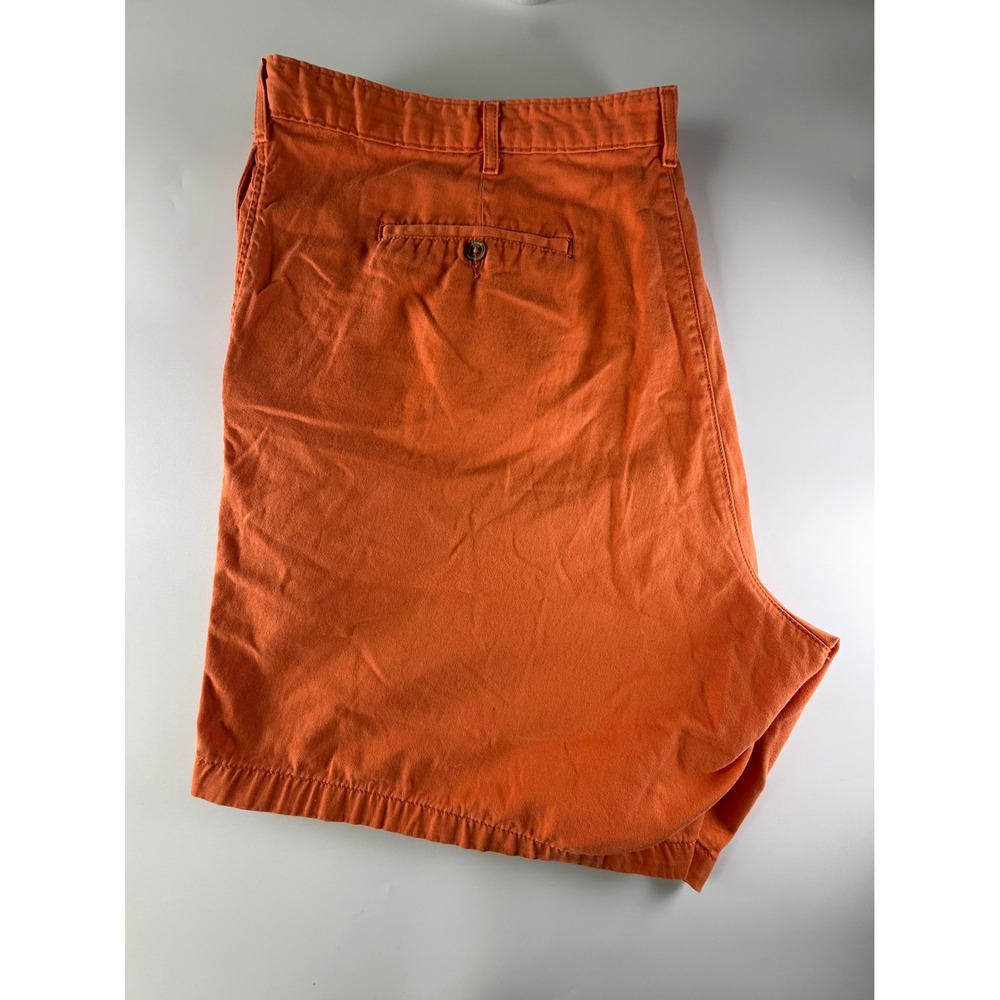 Saddlebred Big‎ & Tall Mens Shorts Size 52W Orange Cotton Cargo Casual 52